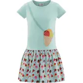 Happy girls Sommerkleid "Mädchenkleid", Mädchen, Gr. 104, EURO-Größen, Stoff, bunt (ice blau), Stoff, 100% Baumwolle, normal, Kleider Sommerkleid