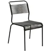 Schaffner Spaghetti-Stuhl Säntis AG anthrazit grau, Designer , 56x85x60 cm
