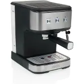 Princess 01.249441.01.750 Espresso- und Kapselmaschine, Espressomaschine, 1,5 l, Kaffeekapsel, Gemahlener Kaffee, 850 W, Schwarz, Edelstahl