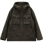 CMP - Jacket Fix Hood with Chest Pockets - Regenjacke Gr S schwarz