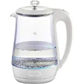 Maestro MR-052-WHITE Elektrischer Glaswasserkocher, weiß 1,7 L