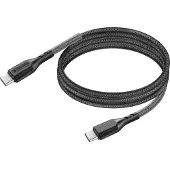 Forcell F-Energy USB-C auf USB-C Kabel 100W Carbon Schwarz 1m