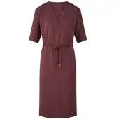 Fadenmeister Berlin Kleid V-Ausschnitt rot, 36