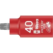 Wera 8767 B VDE HF TORX Zyklop Bitnuss, isoliert, mit 3/8"-Antrieb, mit Haltefunktion, TX 40 x 55 mm