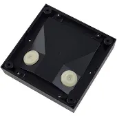 LINDBY LED-Außenwandleuchte Muro, schwarz, PC, 2er-Set