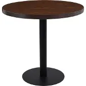 Syfax Bistrotisch Dunkelbraun 80 cm MDF