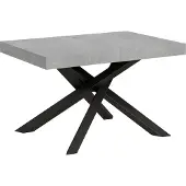 Itamoby Ausziehbarer Tisch 90x120/224 cm Volantis Cemento Anthrazit Gestell