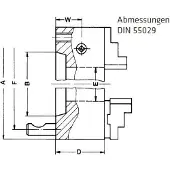 Elmag RÖHM-Vierbacken Drehfutter, 89003
