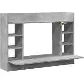 vidaXL Wand-Schreibtisch Betongrau 105x48x75 cm Holzwerkstoff