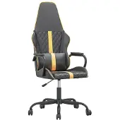 Syfax Gaming-Stuhl Schwarz und Golden Kunstleder
