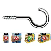 Big Buy Cooking Offene Schraubenmutter CELO 4,5 x 90 mm