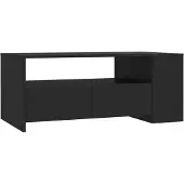 Syfax Couchtisch Schwarz 102x55x42 cm Holzwerkstoff