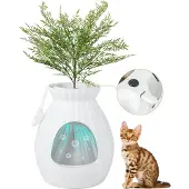 Costway Katzentoilette 63L, intelligente Geruchsentfernung, Sterilisation, Katzenklo 50x50x59cm
