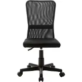 Syfax Bürostuhl Schwarz 44x52x100 cm Netzgewebe