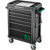 Stahlwille Werkstattwagen RAL 7016/9005, 6 Schubladen Vollauszug, Zentralverriegelung, 500 kg Traglast, 877x481x1000 mm
