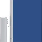 Syfax Seitenmarkise Ausziehbar Blau 160x1200 cm