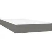 Syfax Taschenfederkernmatratze Mittel Dunkelgrau 90x190x20 cm Stoff