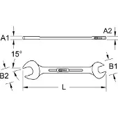 Ks Tools 518.3205, Chrom-Vanadium-Stahl, Chrom, DIN 3110 / ISO 3318 / ISO 1085 / ISO 10102, 205 mm, 170 g, 1 Stück(e)
