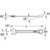 Ks Tools BRONZEplus Ringmaulschlüssel - 963.7279