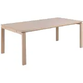 Actona 1100000002199 GROUP "Linley Tisch", weiß (weiß pigmentiert eiche), B:200cm H:75cm T:100cm, Tische, 1100000002199, Eichenfurnier geölt, Ausziehplatte vorbereitet, B: 200 cm