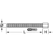 Ks Tools 610.1705, Spindel, Schwarz, 1 Stück(e), Stahl, M16, 1,6 cm