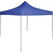 Syfax Profi-Partyzelt Faltbar 2×2 m Stahl Blau