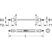 Ks Tools Torx-Doppel-Gelenkschlüssel - 517.0319