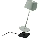 Zafferano Ofelia Pro LED-Akkuleuchte-Salbeigrün-mit LED (2200K/2700K/3000K)