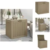 vidaXL Gartenbox Hellbraun 55,5x43x53 cm Polypropylen - Gartenboxen