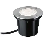 Paulmann LED Einbauleuchte "DureaIP67 rund 153mm 3000K 8W 530lm 230V Edelstahl Metall", silber (edelstahlfarben), H:11,2cm Ø:15,3cm, Leuchten, LED Einbauleuchte, Bodeneinbauleuchte