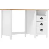 Syfax Schreibtisch Hill mit 3 Schubladen 120x50x74 cm Kiefernholz