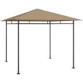 The Living Store Pavillon 3x3x2,7 m Taupe 180 g/m²