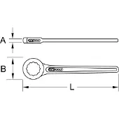 Ks Tools BRONZEplus Einringschlüssel gerade 95 mm