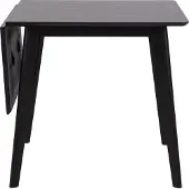 Actona Esstisch GROUP "Roxby", schwarz, B:120cm H:76cm T:80cm, Tische, Esstisch, Küchentisch, Tischplatte in MDF und Eiche Furnier, mit 1 Klappe