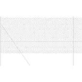 Syfax Sechseckgeflechtzaun 1 x 50 m PVC Grau