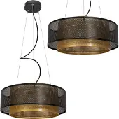 Toolight Pendellampe App1000-Cp Gittergewebe 1-Lichtquelle 24W 40X40X15-105Cm Einstellbar