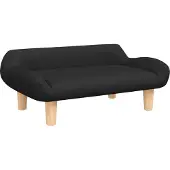 Syfax Hundebett Schwarz 70x40x24 cm Stoff