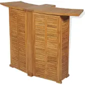 Syfax Klappbarer Bartisch 155x53x105 cm Teak Massiv