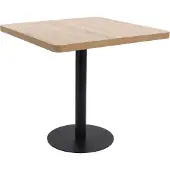 Syfax Bistrotisch Hellbraun 80x80 cm MDF