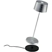 Zafferano Akku-Tischleuchte Olivia Pro Silber
