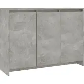 Syfax Sideboard Betongrau 102x33x75 cm Holzwerkstoff