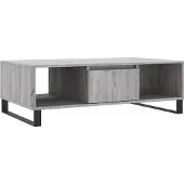 Syfax Couchtisch Grau Sonoma 104x60x35 cm Holzwerkstoff