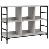Syfax Sideboard Grau Sonoma 102x32x73,5 cm Holzwerkstoff