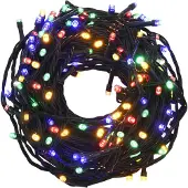 Syfax LED-Lichterkette mit 600 LEDs Mehrfarbig 60 m PVC