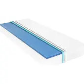 Syfax Matratze 120 x 200 cm Viskoelastischer Memory-Schaum 18 cm H2