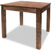 Syfax Esstisch Gemischtes Altholz 82x80x76 cm