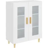 Syfax Sideboard Weiß 69,5x34x90 cm Holzwerkstoff