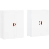 Syfax Wandschränke 2 Stk. Weiß 69,5x34x90 cm
