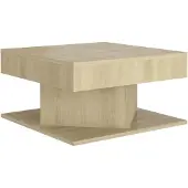 Syfax Couchtisch Sonoma-Eiche 57x57x30 cm Holzwerkstoff