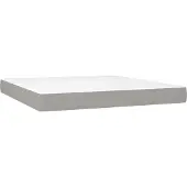 Syfax Taschenfederkernmatratze Mittel Hellgrau 160x200x20 cm Stoff
